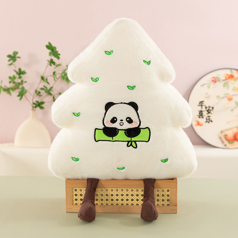 创意新款圣诞树抱枕毛绒玩具公仔绿色小树玩偶摆件送儿童生日礼物